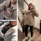 Women Before & After Babywearing Fleece Jacket-Cream